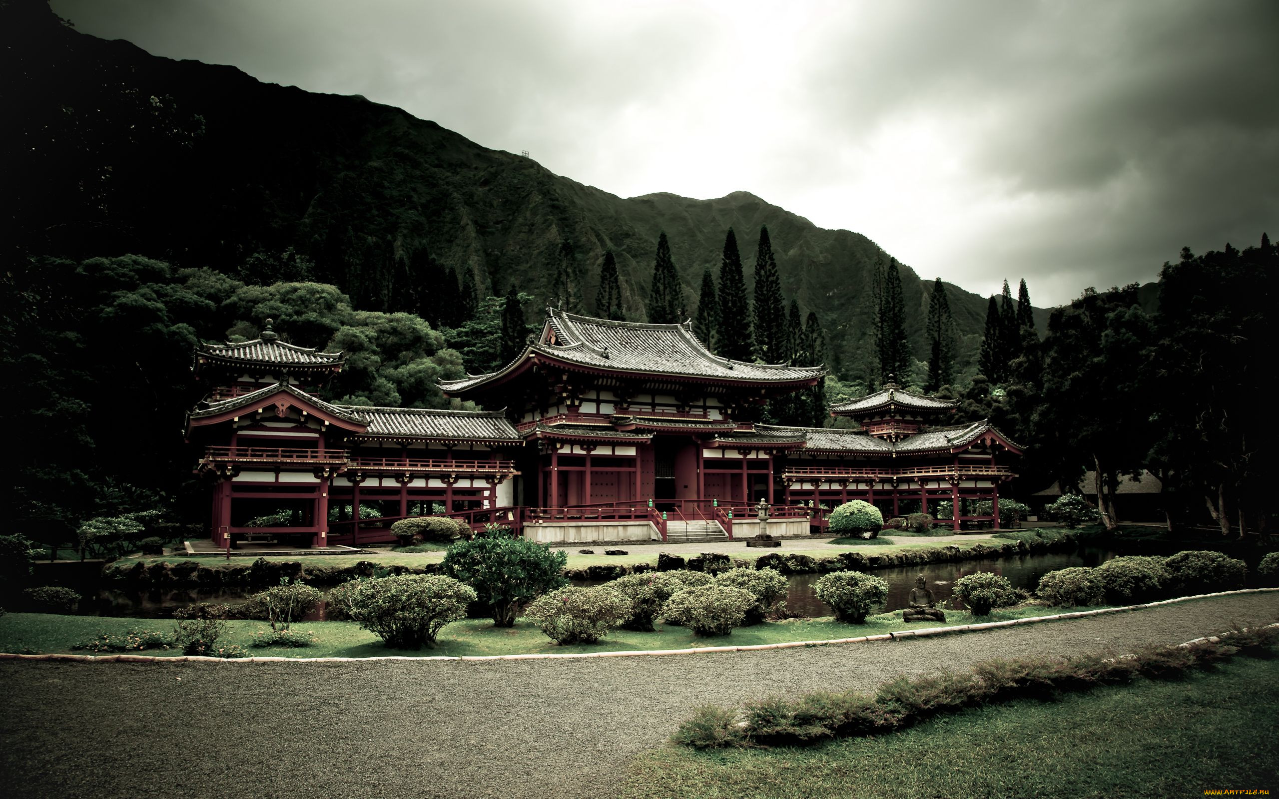 byodo, in, temple, kaneohe, hawaii, , , , 